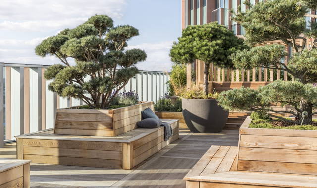 Jardin sur le toit block